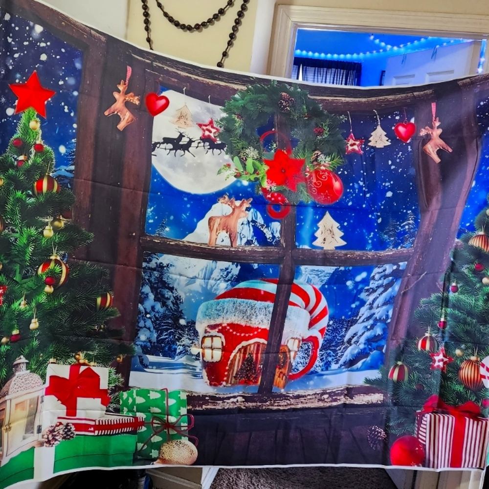 Christmas Party Back Drop Santa Claus Photography Studio 7x5ft